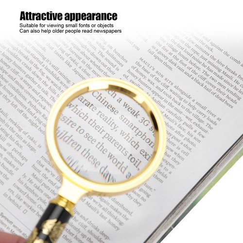 7X Magnifying Glass 70mm Vintage Handheld Magnifier For Reading Household Us GOF - Picture 10 of 12