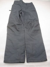 SLALOM Size S Womens Black 100 Nylon Zip Fly Pocket Insulated Snow Pants 477