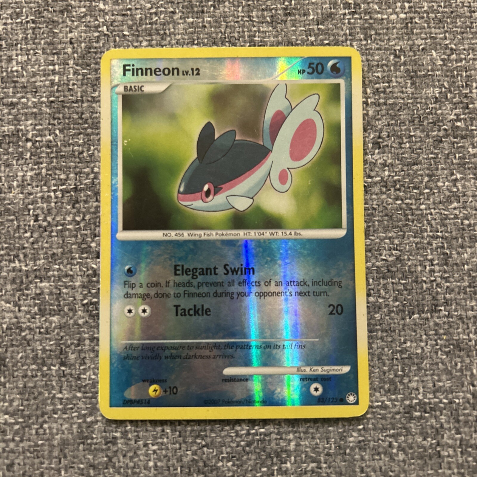 Finneon 83/123 C Reverse Holo Pokemon TCG Card Mysterious Treasures LP/NM