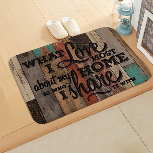 Floor Mat Creative Wood Texture Printed Entrance Doormat Bedroom Living Room - Picture 18 of 33