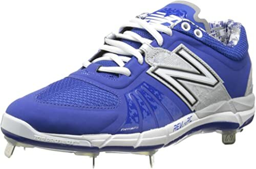 New Balance Men's L3000V2 Metal Low Baseball Cleats Royal/Silver