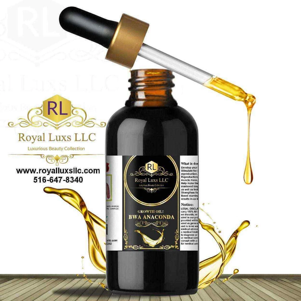 Royal Luxs African Bwa Anaconda aceite de mejora masculina para más tiempo más grueso 2 oz Foto 2 de 4