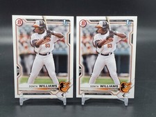 (2) 2021 Bowman Draft #BD-90 Donta' Williams  Baltimore Orioles