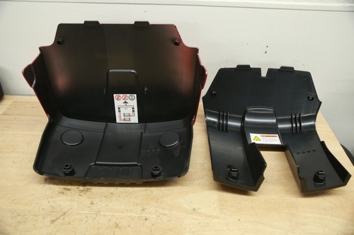 Jazzy 614 / HD FRONT & REAR SHROUDS -- Plastic Door Battery Cover RED Pride - Picture 6 of 6