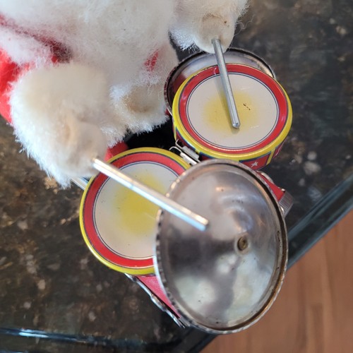 VINTAGE 1950S ALPS BATTERY OPERATED HAPPY SANTA BOX LIGHTED EYES - SEE VIDEO! - Picture 19 of 24
