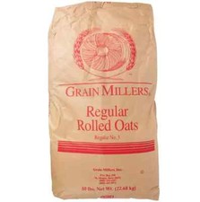 50 lb Bag Regular Rolled Oats Thick Bulk Supp...