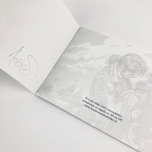 MOHAMED AOUAMRI : CROQUIS . BOULEVARD DES BULLES, 2009 . EO N° 1/250 SIGNÉ - Picture 3 of 8