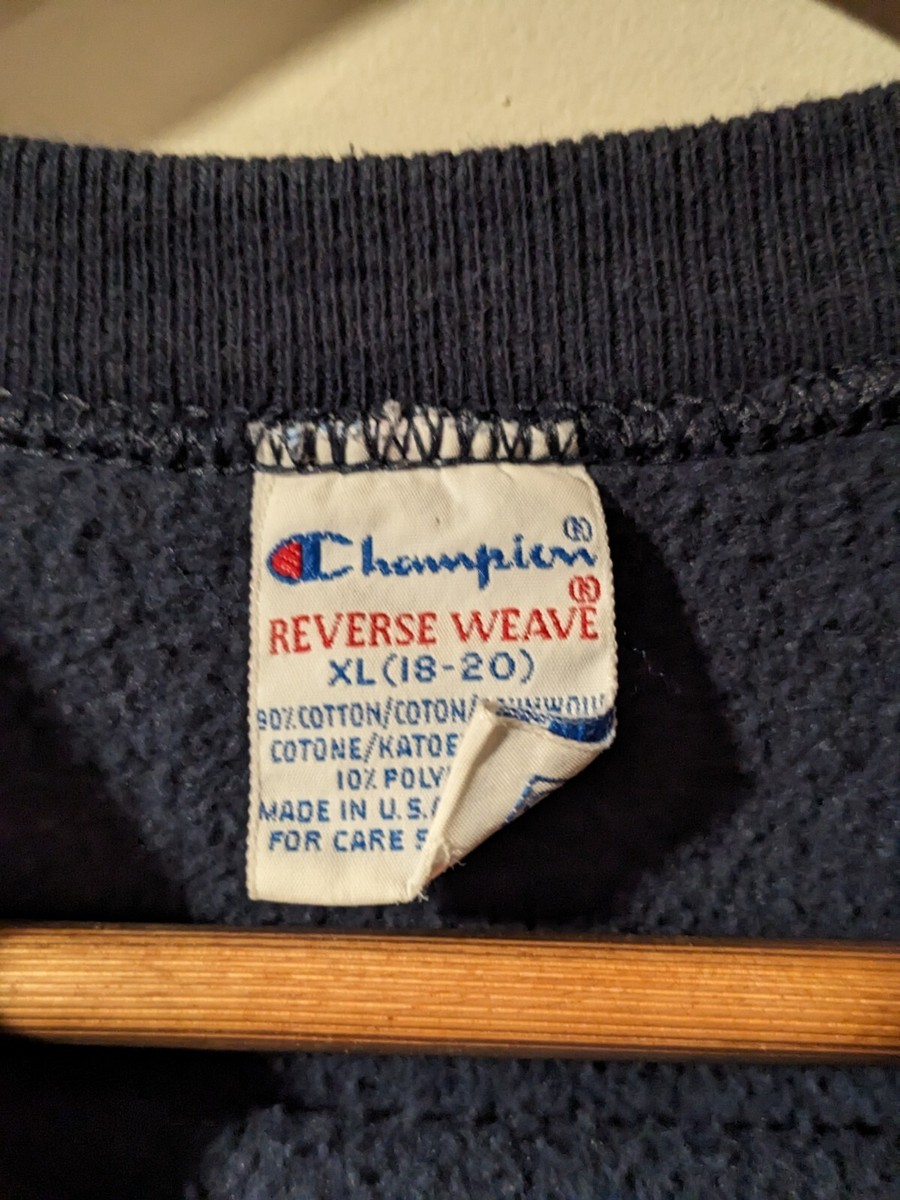 Vintage 90s Champion Reverse Weave Blank Youth X-Large Sweatshirt