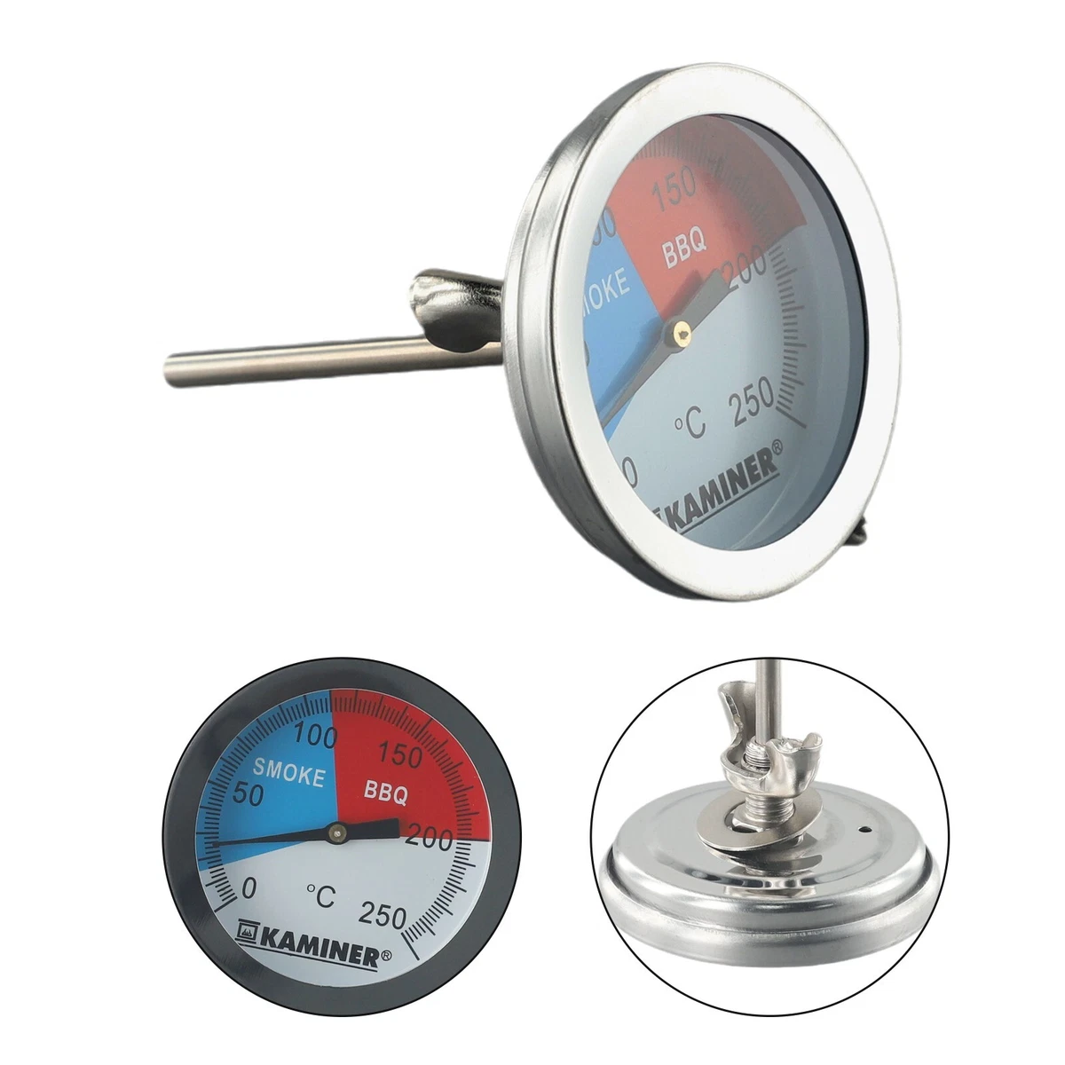 Temperature Gauge BBQ Thermometer for Kamado Smoker Oven Grill - China Temperature  Gauge, Stainless Steel Thermometer