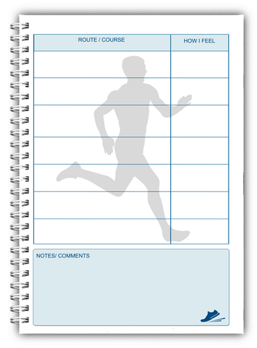 A5 PERSONALISED RUNNING JOGGING LOG BOOK DIARY 100 pages LADY MAN RECORD 03 - Picture 3 of 4