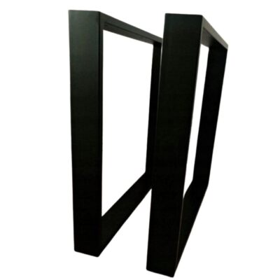 Set of 2 Metal Table Legs - H72xW80 - Black Satin - 72cm High Loft Table