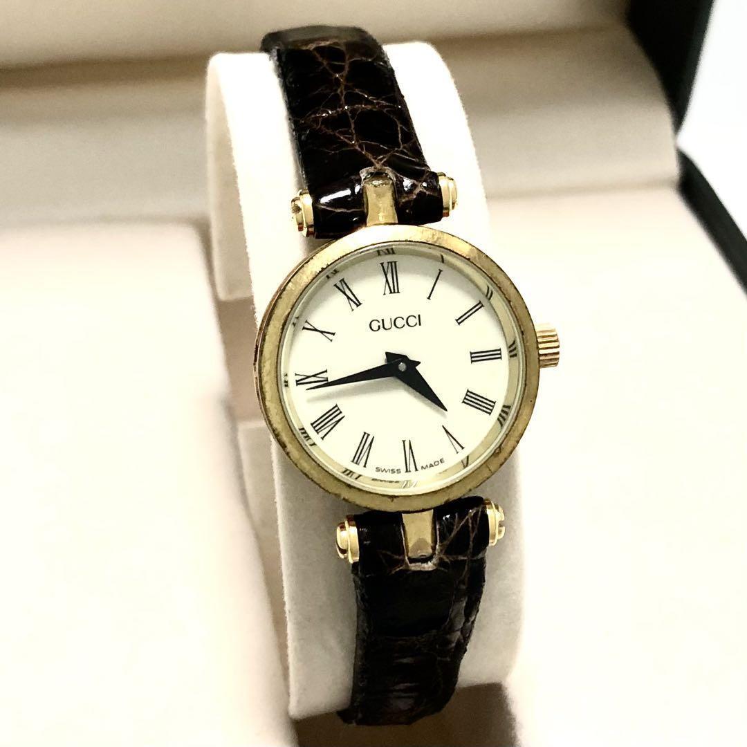 GUCCI watch quartz sherry line white Women's Free Shipping GUCCI watch quartz sherry line white Women's Free Shipping