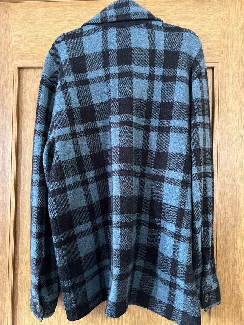 RRL Double RL RALPH LAUREN shirt jacket Plaid M Wool Blue RRL Double RL RALPH LAUREN shirt jacket Plaid M Wool Blue