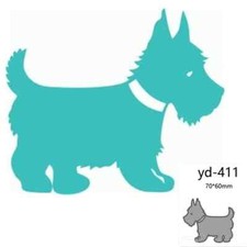 Scottish Terrier Dog Puppy Metal Cutting Dies Scrapbooking Card Making Craft