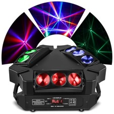 LED RGBW Spider Moving Head DMX Stage Beam Lighting DJ Disco Party Projector