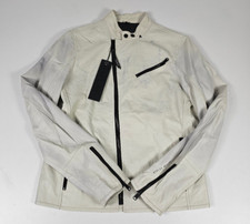 Replay Herren  Leder Jacke Leather Jacket Weiß  Größe L  5A