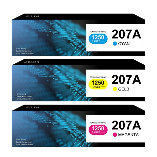 Toner für HP 207A / 207X W2210A LaserJet Pro MFP M283FDW M283FDN M255DW Mit Chip - Bild 3 von 11