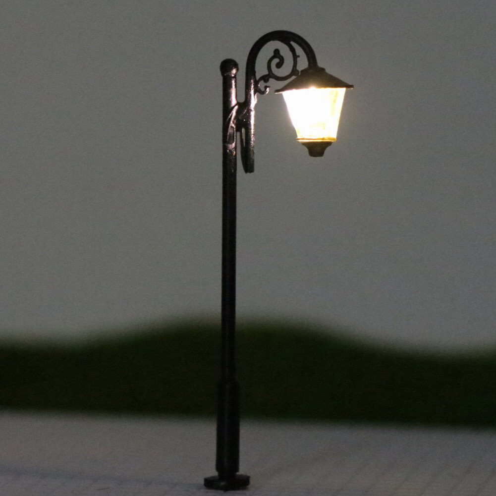 10 Stück Modellbau Lampen Spur N - Warmweiße LED Beleuchtung Für Modelleisenbahn