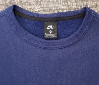 Nike SB ISO 'Orange Label' Crew Neck Sweatshirt Navy Mens Medium CV5311-410  | eBay