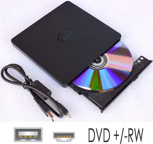 External USB Dvd-Rw DVD Burner Cdrom Dvdrom Cdrw Dell DW316 Windows 10 11 M287 - Picture 4 of 4