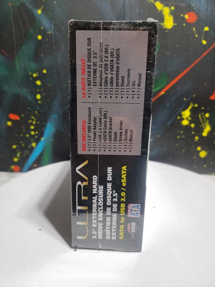 Ultra 3.5" Black USB 2.0 External Hard Drive External Enclosure Stackable New - Image 4 of 4