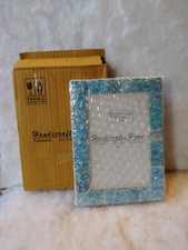 Handicrafts Home Photo Picture Frame 6" x 4" Turq Handmade Gift