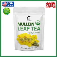 Mullein Leaf Tea Bags For Lung Cleanse Detox Herbal Enhance Immunity Support
