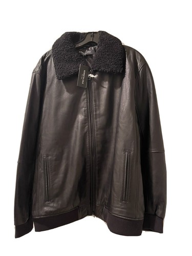 kenneth cole cole mens leather jacket 