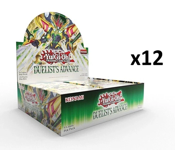 Yugioh Duelist Advance Booster CASE (12 caixas) lacrado de fábrica novo em folha