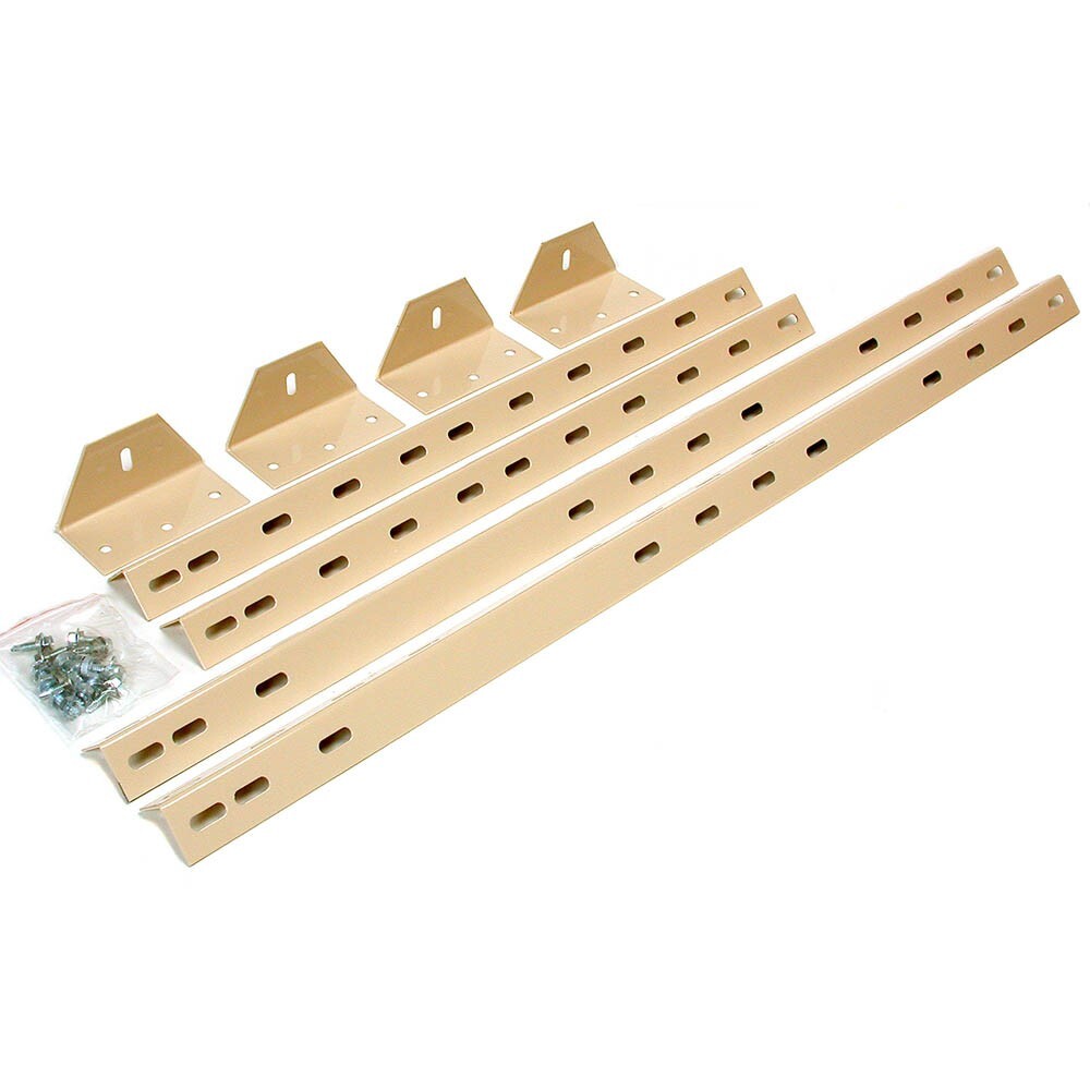 Dial Square Corner Cooler Leg Kit For Residential Coolers, Tan/Almond