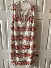 Bisou Bisou Michele Bonnot Floral Summer Dress Sz 20
