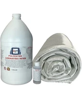 Polyester Resin with Biaxial Fiberglass 1708x38x5 Yards Biaxial Mat/Cloth
