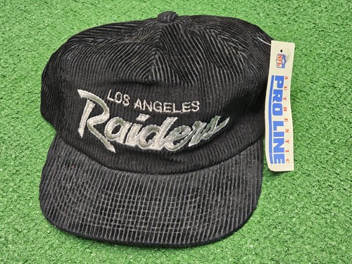 Vintage Sports Specialties Los Angeles Raiders Corduroy NFL Snapback Hat BNDS