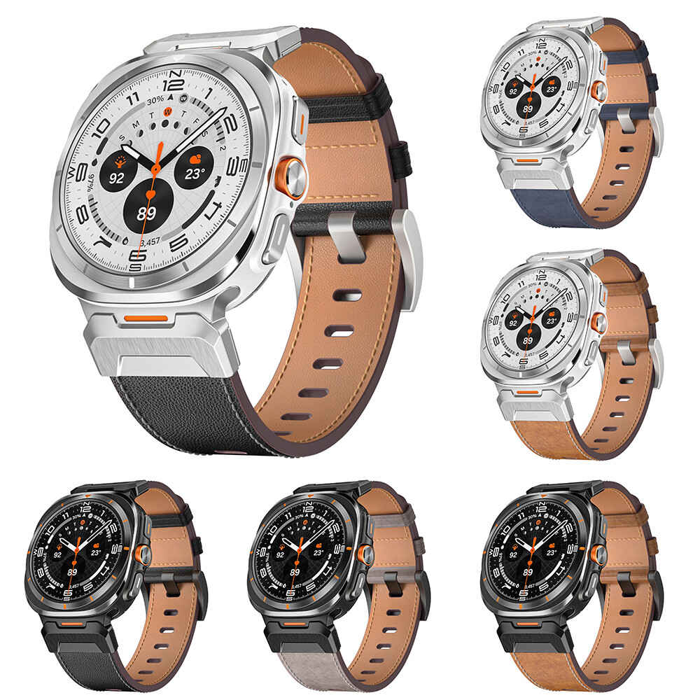 Replacement Leather Strap for Samsung Galaxy Watch Ultra 47mm Wristband Band  US