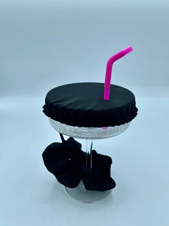 1 Анти шипы напиток крышка чашка стекла волос и запястья Scrunchie защитить розовый - Изображение 3 из 4