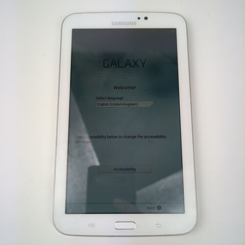Samsung Galaxy Tab 3 7" TABLET 8GB, Wi-Fi - WHITE SM-T210 Tested Working - Zdjęcie 1 z 10