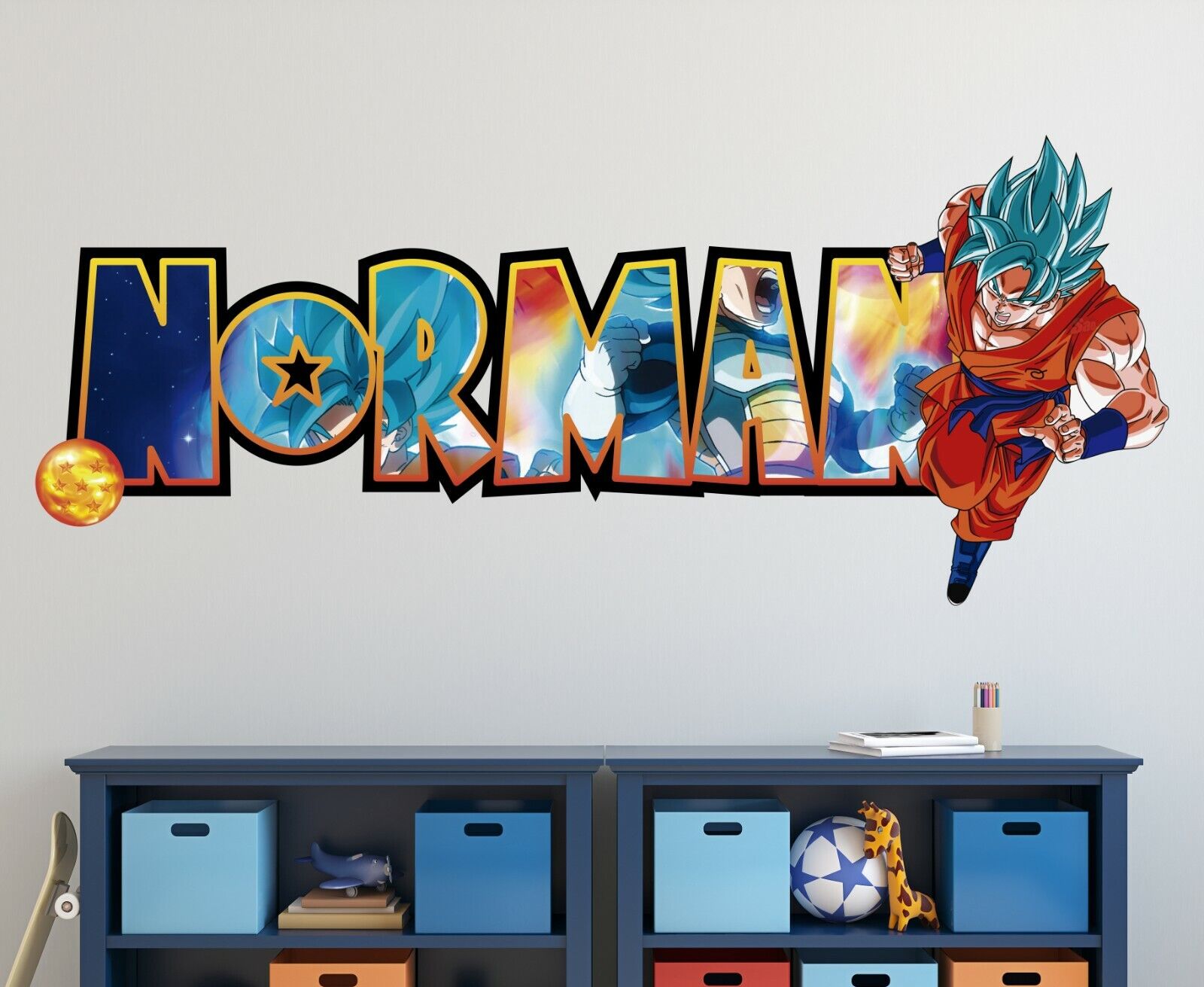 Dragon Ball Z Characters Set Wall Sticker Decal WC329 