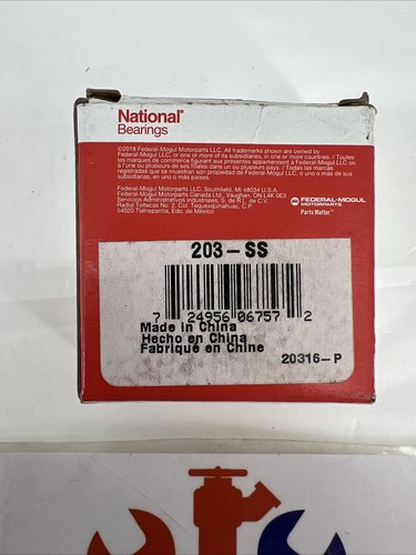 National Bearings 203-SS Single Row Ball Bearing - Picture 6 of 9