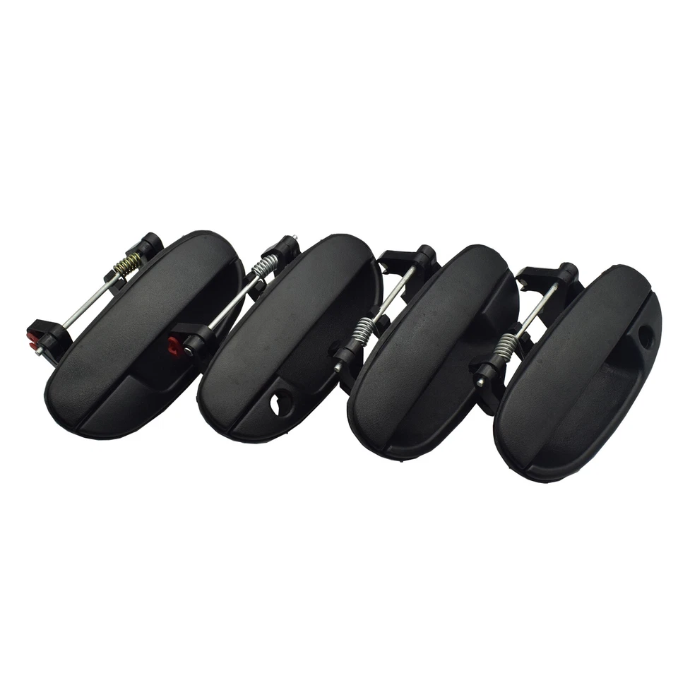 Juego de 4 manijas de puerta exteriores delanteras y traseras izquierda derecha para sedán Daewoo Lanos 1999-02 Foto 3 de 4