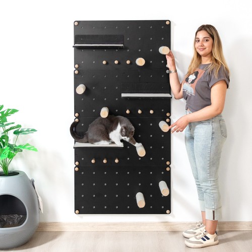 COZIWOW DIY Wall-Mounted Cat Climber Set Cat Wall Steps Climbing Frame Furniture - Picture 3 of 16