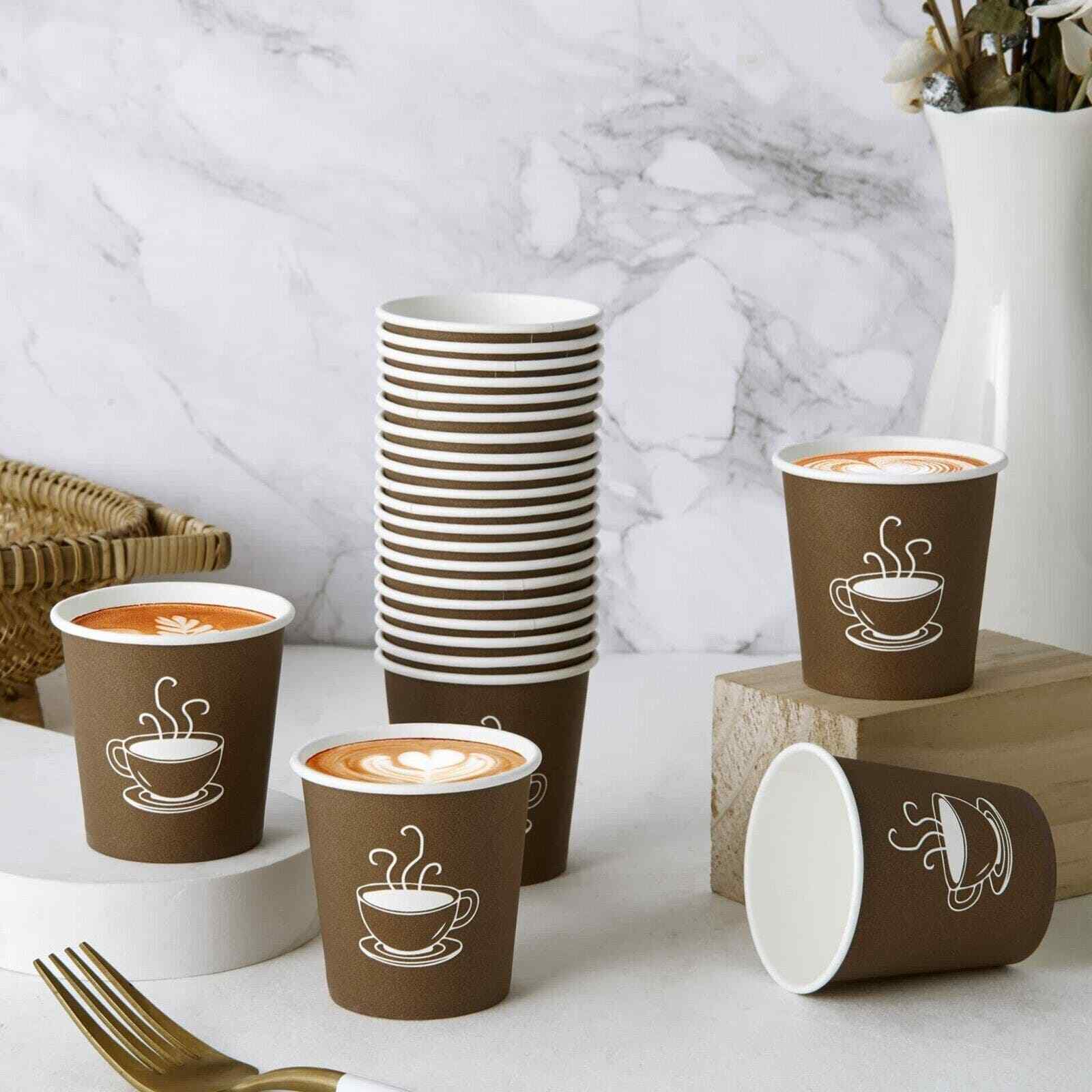 600 PACK 4 Oz PAPER CUPS SMALL DISPOSABLE COFFEE CUPS PAPER ESPRESSO