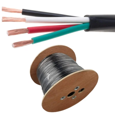 CABLE-ZILLA 500ft Outdoor Speaker Cable Direct Burial 14/4 AWG UV CL2 Rated Audio Wire Bulk