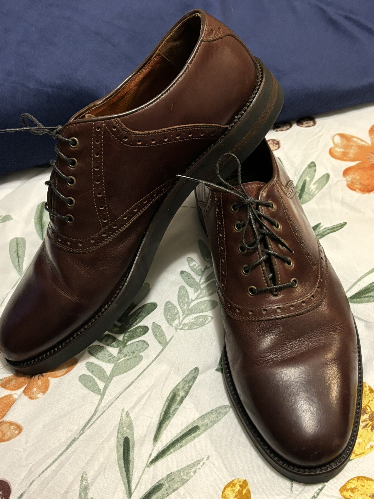 SAOLA Scarpe da sella J. Murphy 11 5 M di Johnston & Murphy in pelle marrone Made in Italy