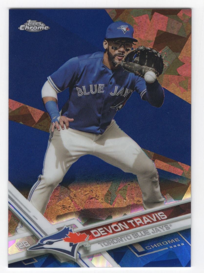 2017 Topps Chrome Sapphire Edition Print Run 250 Devon Travis #567 Toronto Blue