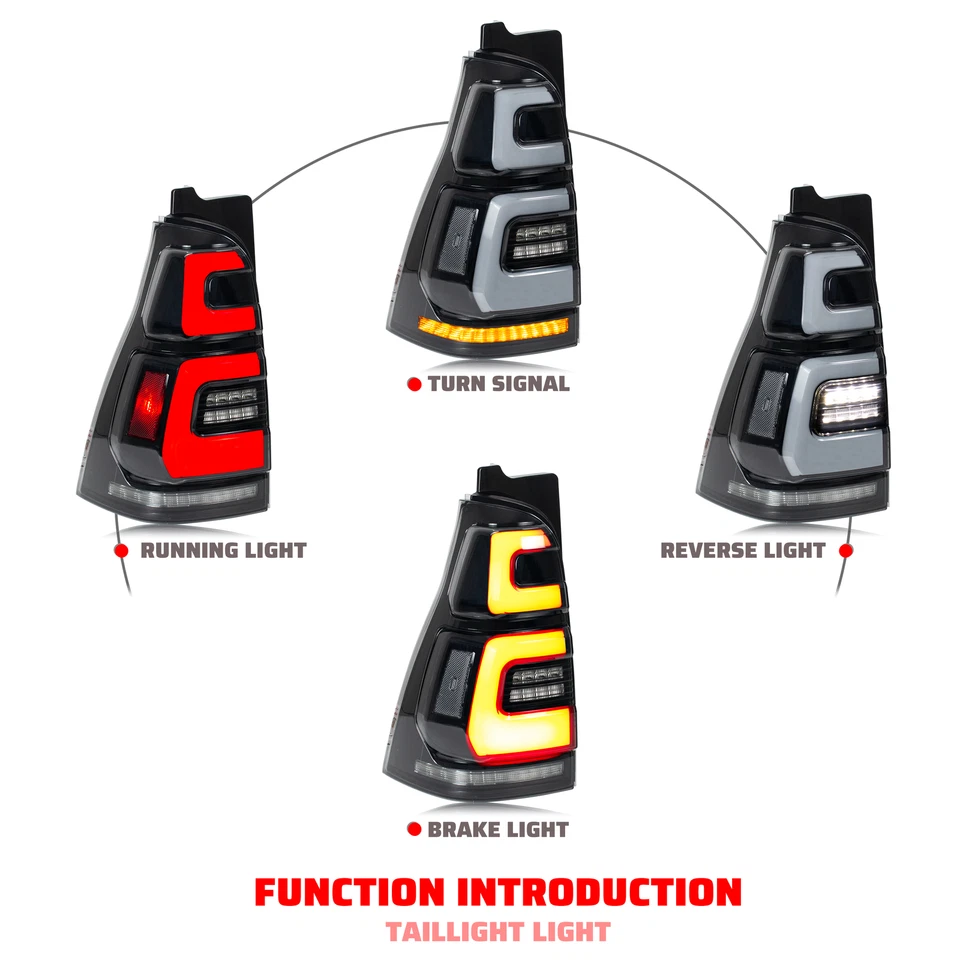 Luces traseras LED para Toyota 4Runner 4ta generación 03-09 animación secuencial luces traseras Foto 4 de 4