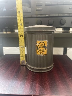 vintage saleman promo Chiefmetal trash can from Northwest metal products