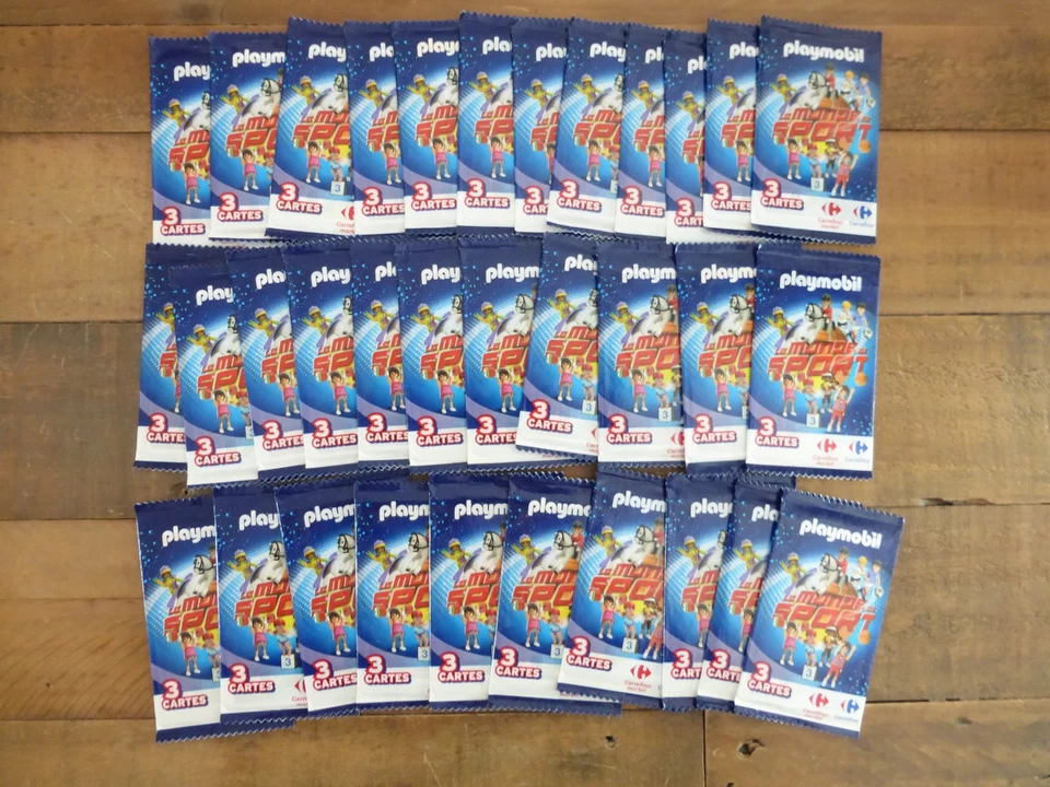 NO PANINI - PLAYMOBIL - LE MONDE DU SPORT - 33 POCHETTES NEUVES - Photo 1/1