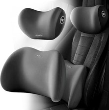 Car Headrest Neck Pillow Lumbar Support Cushion Seat Back Rest Driving Pad