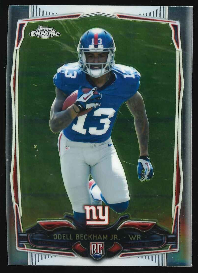 ODELL BECKHAM JR. RC - 2014 Topps Chrome Silver Refractor #117 Rookie Giants NFL
