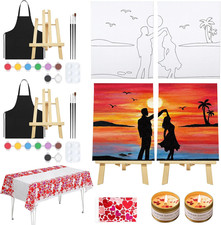 Date Night Idea Painting Kit for Couples Sip and Paint Kit for Adults Couples Pr